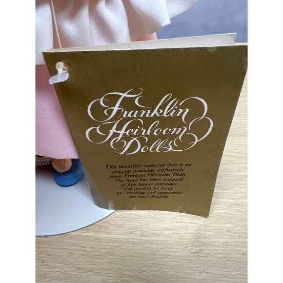 Vintage Franklin Heirloom Doll Goldilocks 1984 Mint Condition - Picture 8 of 9